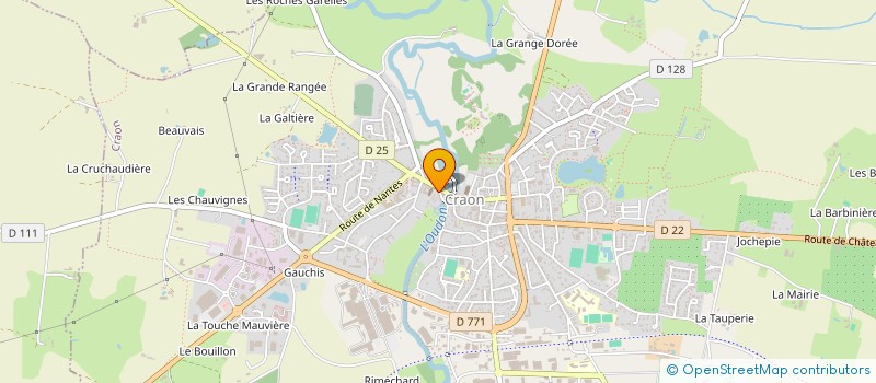 localisation de l'entreprise MADAME MANON THIBURCE  CRAON