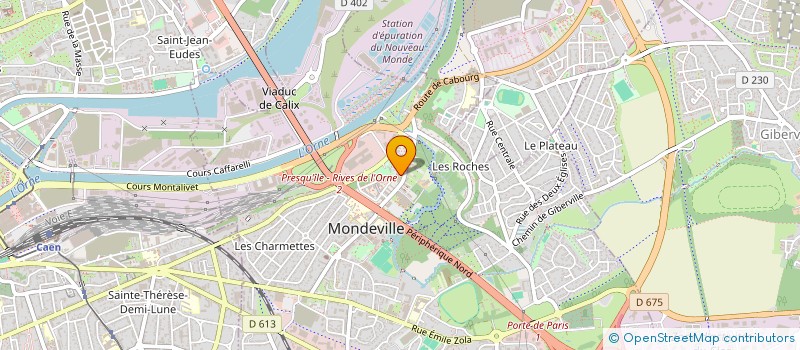 localisation de l'entreprise MADAME MANON THOMINES-MORA  MONDEVILLE
