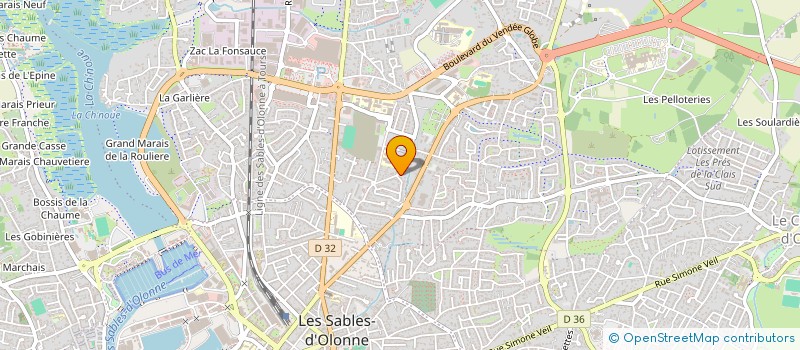 localisation de l'entreprise MADAME MANON TIFFOIN  LES SABLES D'OLONNE