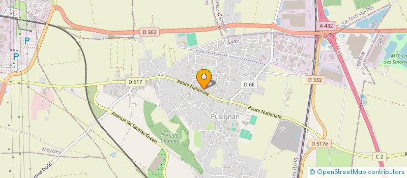 localisation de l'entreprise MADAME MANON TOLLET  PUSIGNAN