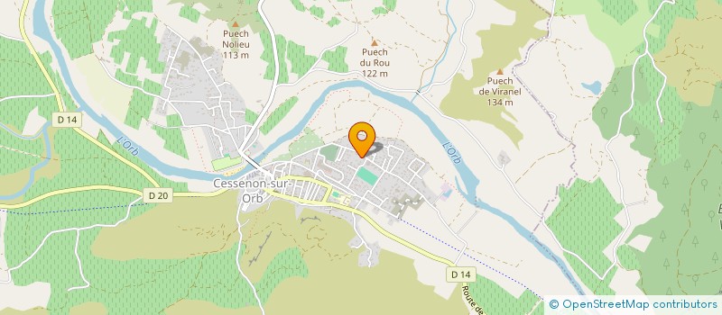 localisation de l'entreprise MADAME MANON TOLOSA à CESSENON-SUR-ORB