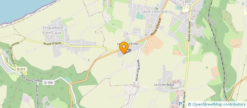 localisation de l'entreprise MADAME MANON TOUFFAIRE  SAINT-LEONARD