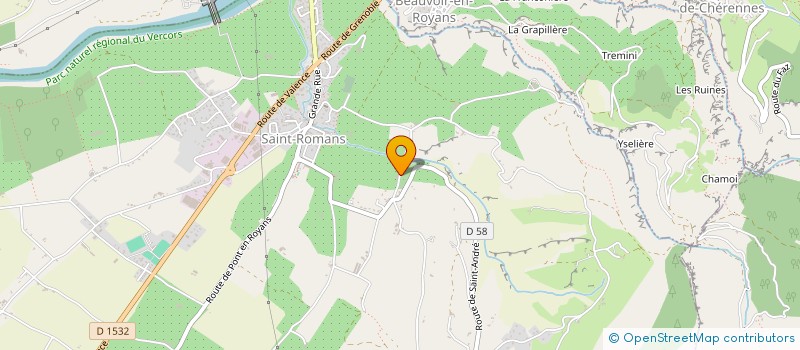 localisation de l'entreprise MADAME MANON TOURNIER  SAINT-ROMANS