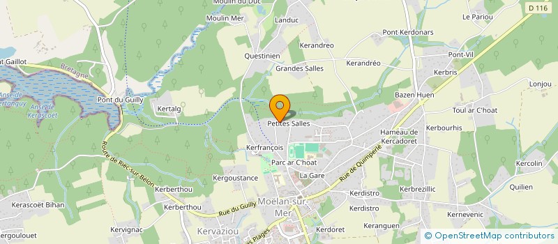 localisation de l'entreprise MADAME MANON TROTOUX  MOELAN-SUR-MER