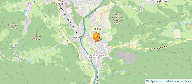 localisation de l'entreprise MADAME MANON URBAN MASANABA  LOUVIE-JUZON