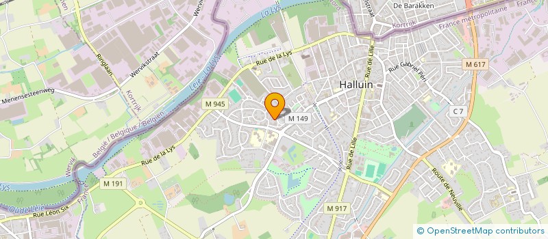 localisation de l'entreprise MADAME MANON VANDEVELDE à HALLUIN