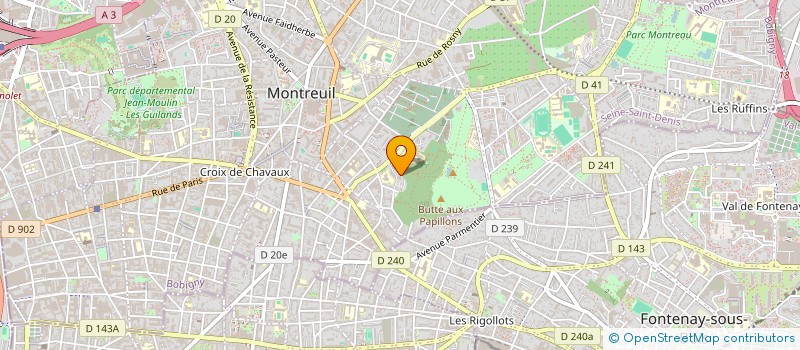 localisation de l'entreprise MADAME MANON VAUX  MONTREUIL