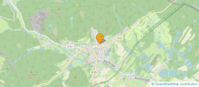 localisation de l'entreprise MADAME MANON VERRIER à ROUGEMONT-LE-CHATEAU