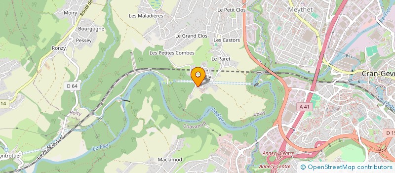 localisation de l'entreprise MADAME MANON VEYRAT DE LACHENAL  POISY