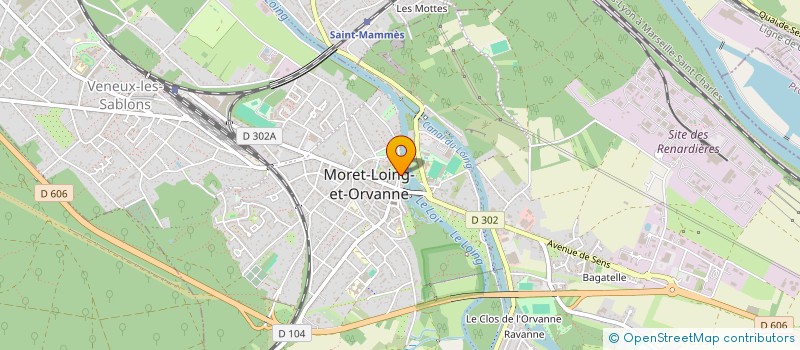 localisation de l'entreprise MADAME MANON VEYSSIERE ZUGOLARO  MORET-LOING-ET-ORVANNE