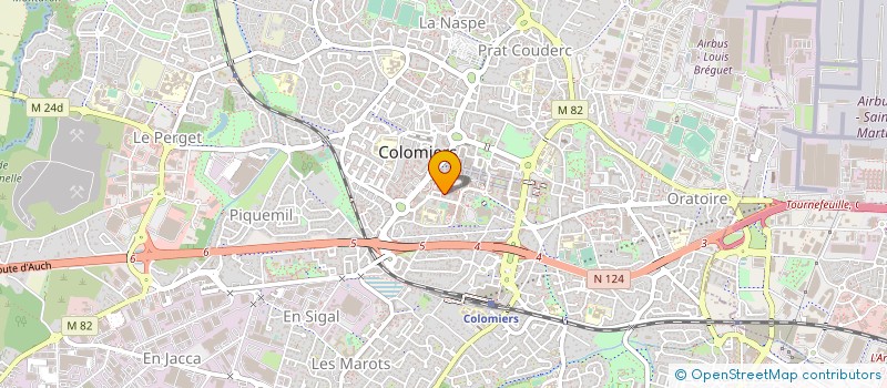 localisation de l'entreprise MADAME MANON VIDAILLAC à COLOMIERS