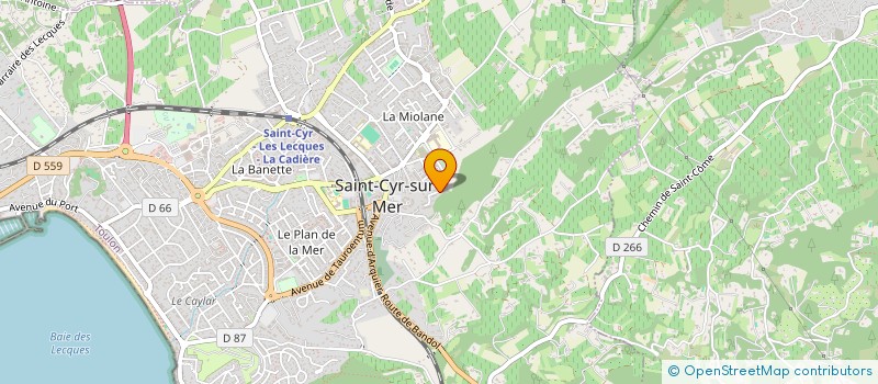 localisation de l'entreprise MADAME MANON VIDAL à SAINT-CYR-SUR-MER