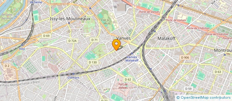 localisation de l'entreprise MADAME MANON VIDAL à VANVES