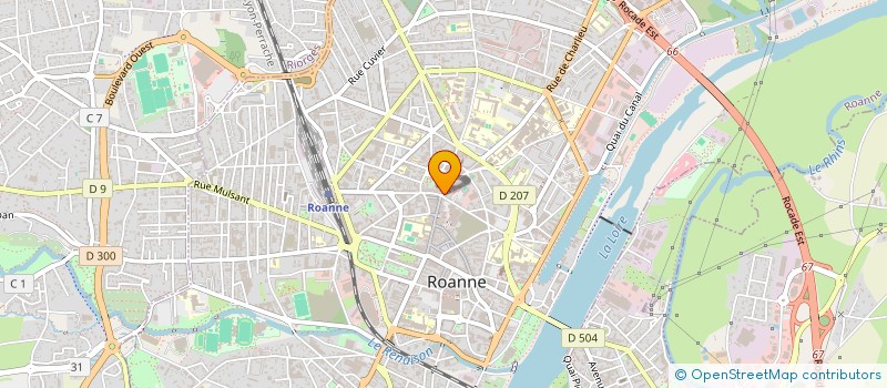 localisation de l'entreprise MADAME MANON VIDIL à ROANNE