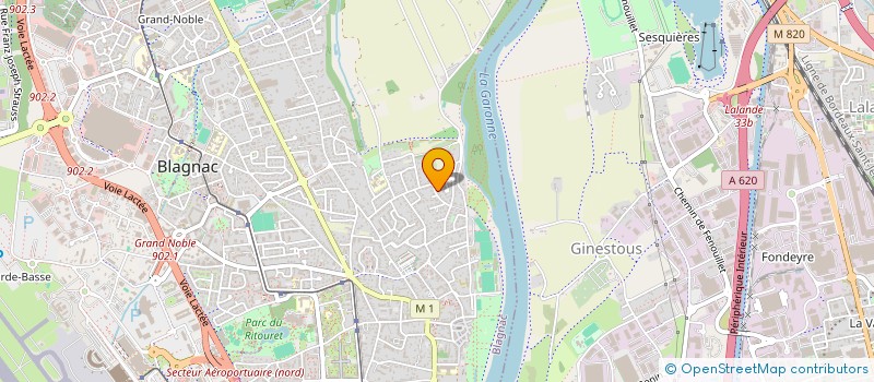 localisation de l'entreprise MADAME MANON VIGIER  BLAGNAC