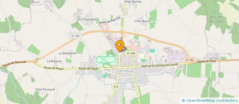 localisation de l'entreprise MADAME MANON VIGIER  GEMOZAC