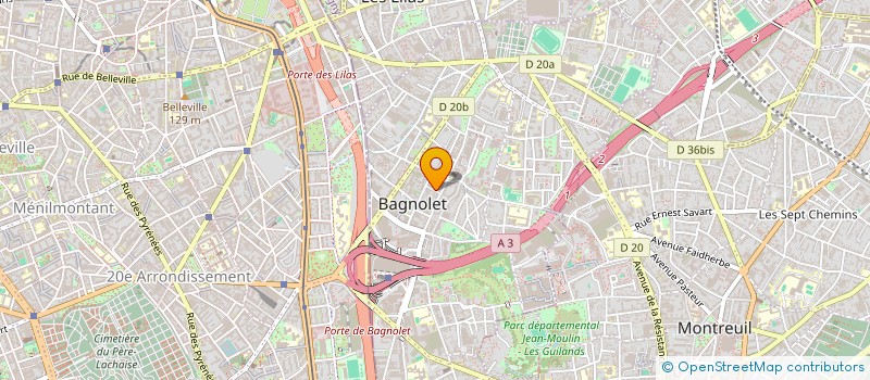 localisation de l'entreprise MADAME MANON VILA à BAGNOLET