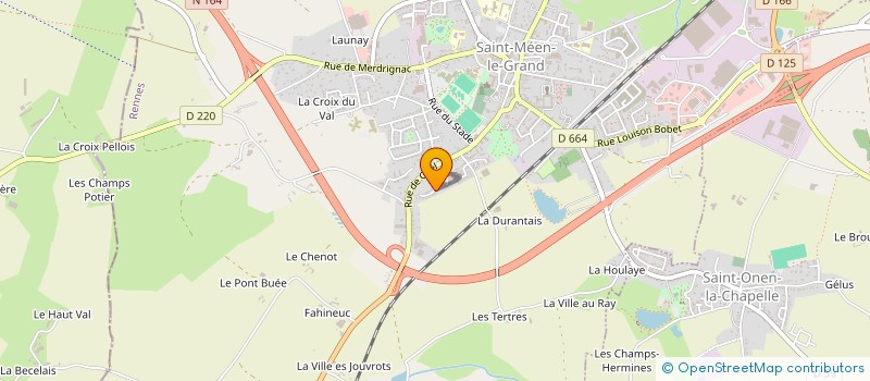 localisation de l'entreprise MADAME MANON VILLAUME  SAINT-MEEN-LE-GRAND