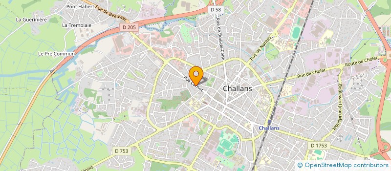 localisation de l'entreprise MADAME MANON VOISIN à CHALLANS