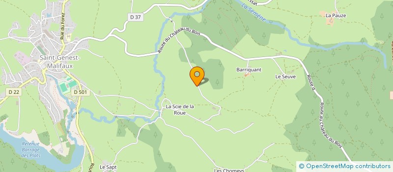 localisation de l'entreprise MADAME MANON VORON  SAINT-GENEST-MALIFAUX