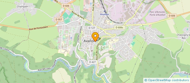 localisation de l'entreprise MADAME MANON WECK à AVALLON