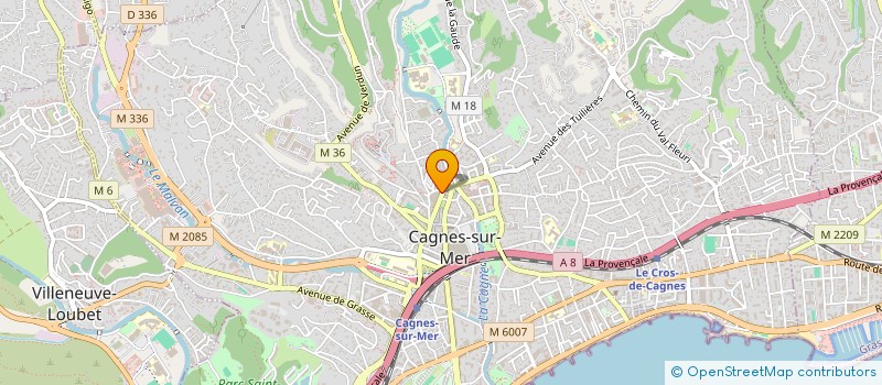 localisation de l'entreprise MADAME MANON YOU à CAGNES-SUR-MER