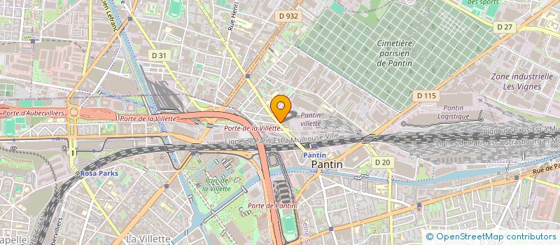 localisation de l'entreprise MADAME MANONN MARCHAND  PANTIN