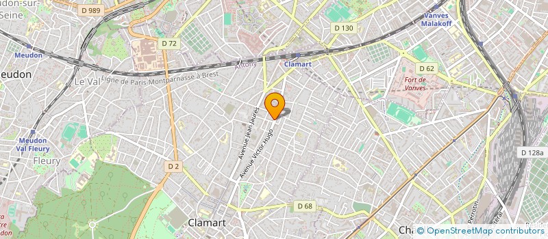 localisation de l'entreprise MADAME MANORIE KAM-OON à CLAMART