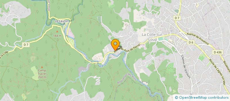 localisation de l'entreprise MADAME MANOUCHET NIVESSE à LA COLLE-SUR-LOUP