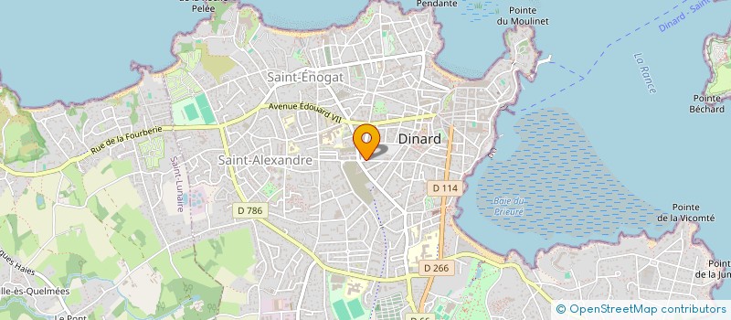 localisation de l'entreprise MADAME MANOUMEH ADJOUDANI-ZANDJANI  DINARD