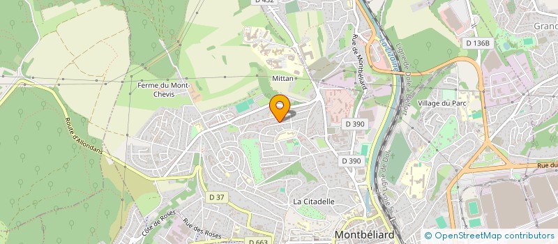 localisation de l'entreprise MADAME MANSOOR IS-HAQZAI  MONTBELIARD