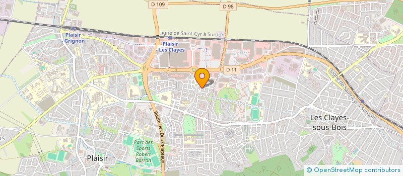 localisation de l'entreprise MADAME MANSOURIA KHAZANI  PLAISIR