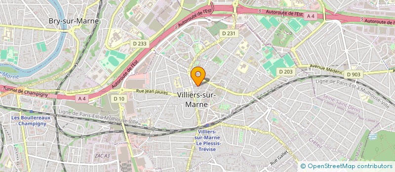 localisation de l'entreprise MADAME MANSOURIA MAMOUNI  VILLIERS-SUR-MARNE