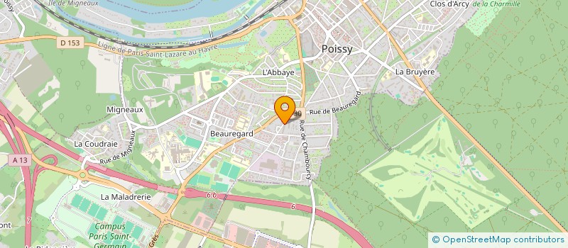 localisation de l'entreprise MADAME MANTHITA TOURE  POISSY