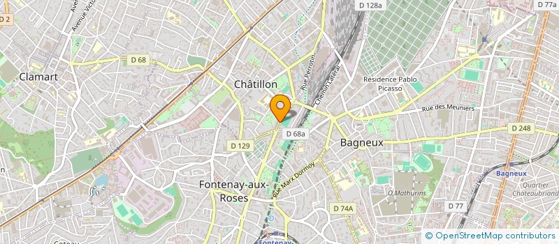 localisation de l'entreprise MADAME MANTHY GANDEGA  CHATILLON