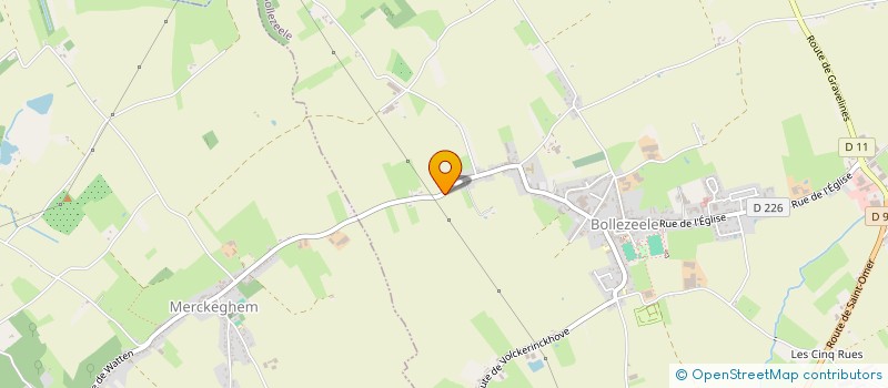 localisation de l'entreprise MADAME MANUBE LOGOU  BOLLEZEELE