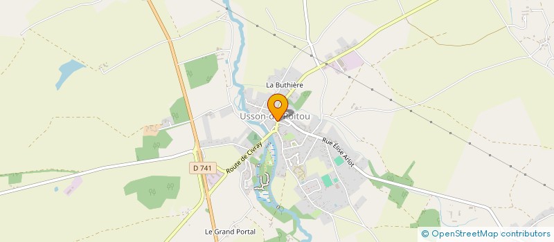 localisation de l'entreprise MADAME MANUELA AGUIAR DE VASCONCELOS  USSON-DU-POITOU