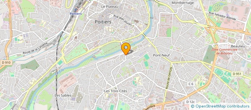 localisation de l'entreprise MADAME MANUELA AIHONNOU à POITIERS
