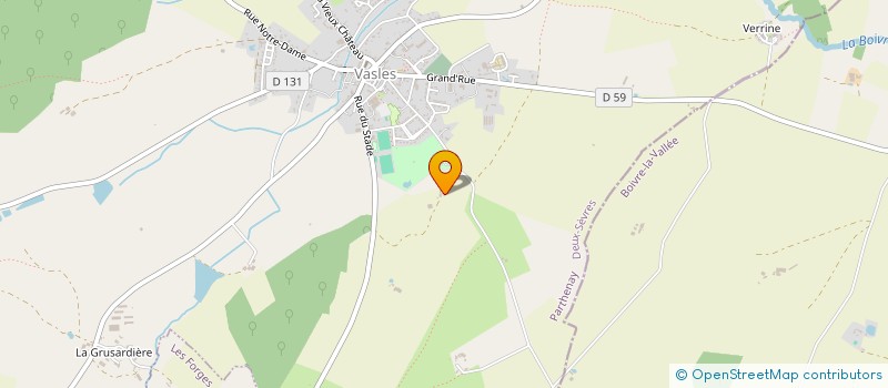 localisation de l'entreprise MADAME MANUELA BILLAT  VASLES