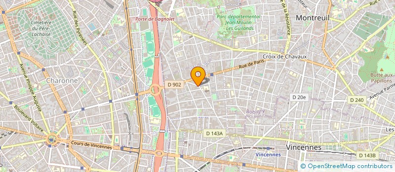 localisation de l'entreprise MADAME MANUELA BONNET à MONTREUIL
