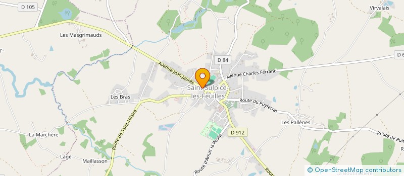 localisation de l'entreprise MADAME MANUELA BONNIN  SAINT-SULPICE-LES-FEUILLES