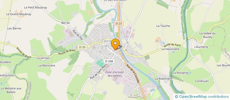 localisation de l'entreprise MADAME MANUELA BOURGNEUF  AMBRIERES-LES-VALLEES