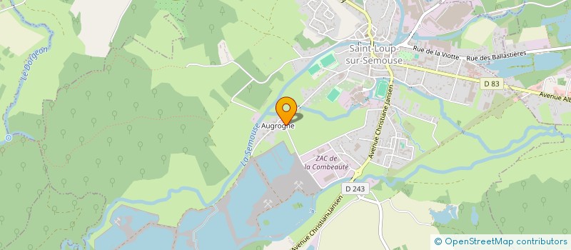 localisation de l'entreprise MADAME MANUELA BRITO FERNANDES  SAINT-LOUP-SUR-SEMOUSE