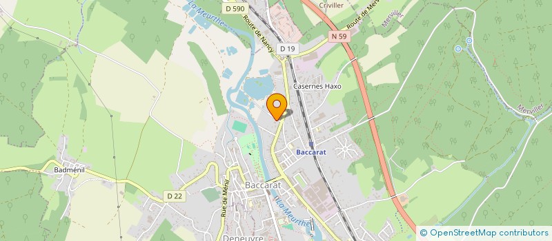 localisation de l'entreprise MADAME MANUELA COLNAT  BACCARAT