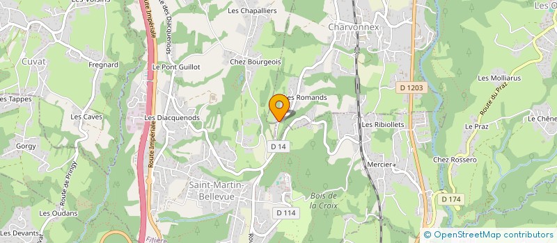 localisation de l'entreprise MADAME MANUELA DASSONNEVILLE  CHARVONNEX