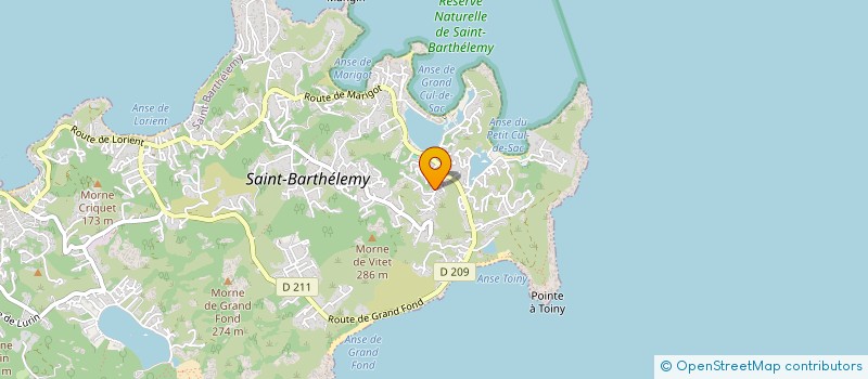 localisation de l'entreprise MADAME MANUELA DE GUIGNE  SAINT-BARTHELEMY