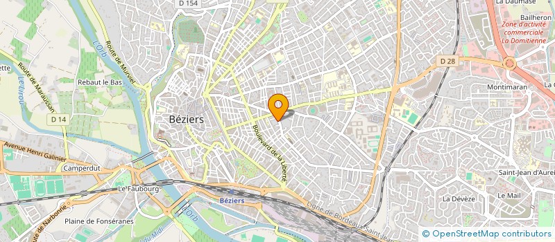 localisation de l'entreprise MADAME MANUELA DE LOS REYES FLORES TEJADA à BEZIERS