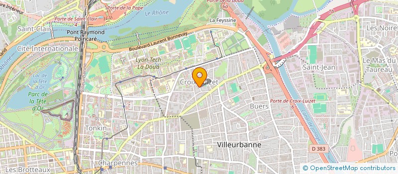 localisation de l'entreprise MADAME MANUELA DELAUNAY  VILLEURBANNE