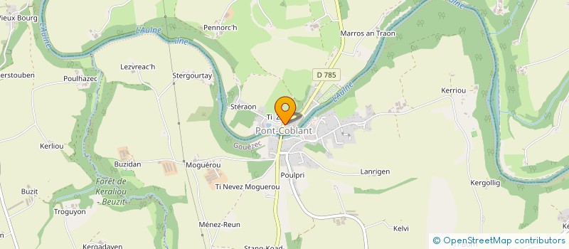 localisation de l'entreprise MADAME MANUELA DUPONT  BRIEC