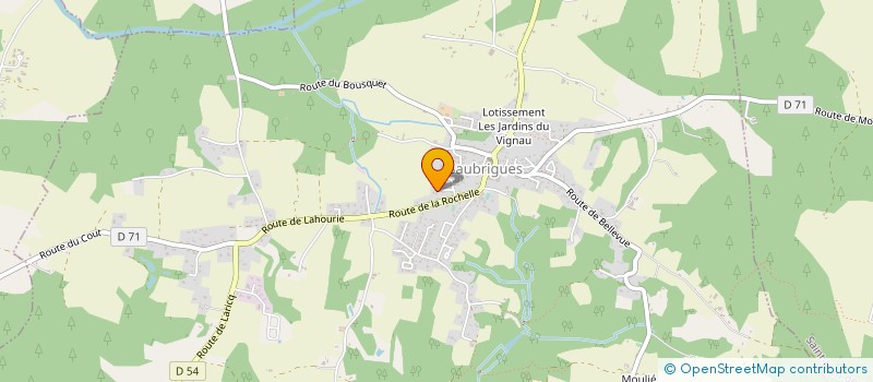 localisation de l'entreprise MADAME MANUELA EILIS MARIE RAYMOND  SAUBRIGUES